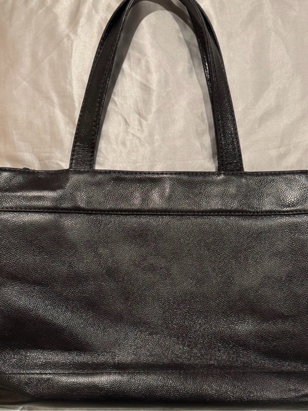 Authentic- Chanel Tote with gold chain - Picture 2 of 16